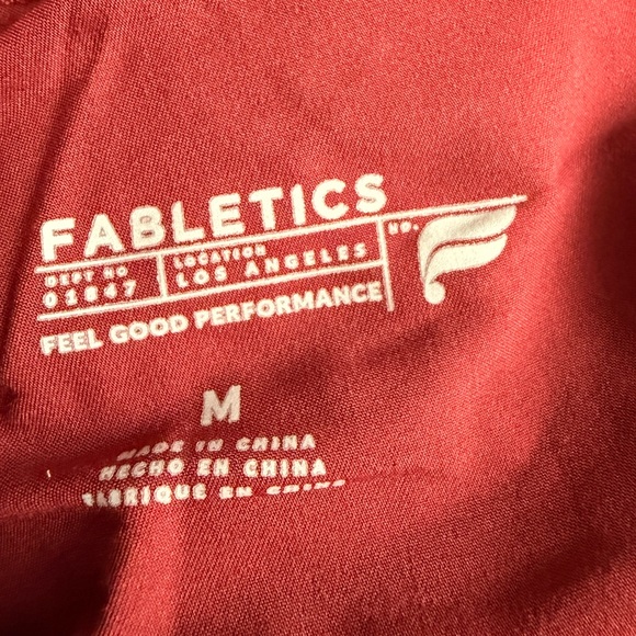 Fabletics Red Performance Joggers - Picture 3 of 3